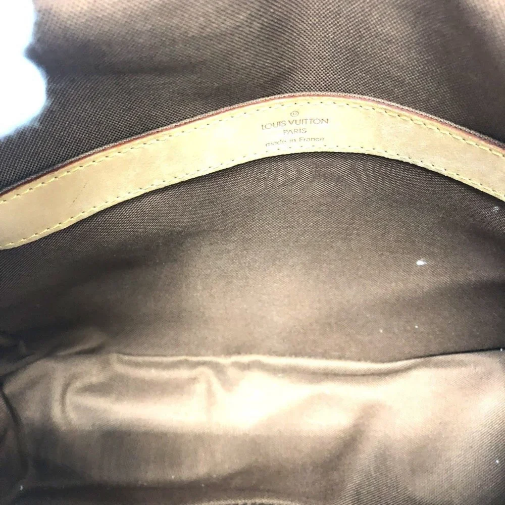 LOUIS VUITTON Authentic Brown Monogram Canvas Messenger Shoulder Bag